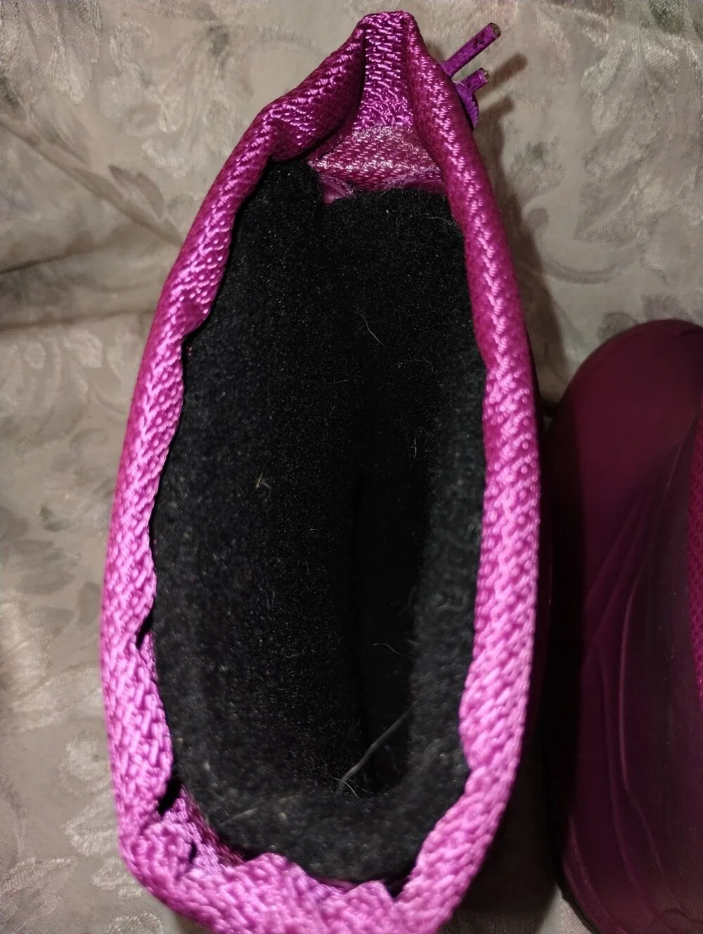 Size 6 Waterproof Child Boots / Fuchsia Color